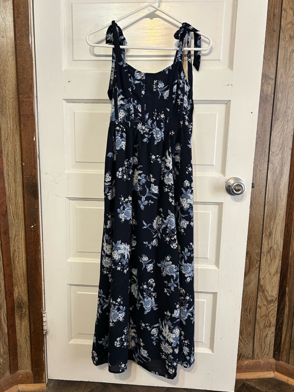 American Eagle Floral Corset Midi Dress